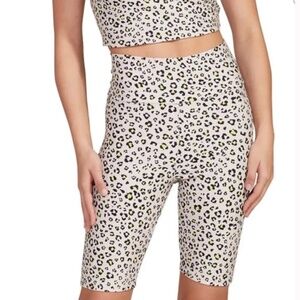NWT BB DAKOTA Cheetah Mode Leopard Biker Shorts XS